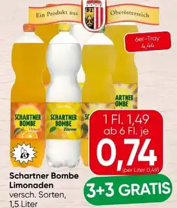 Spar Schartner Bombe Limonade Angebot