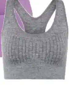 Tchibo Eduscho Seamless-Sport-Bustier, grau meliert Angebot