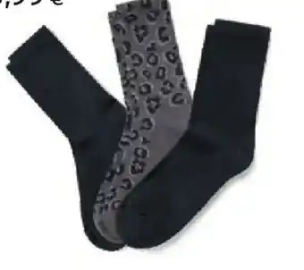 3 Paar Socken, schwarz und grau