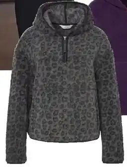 Tchibo Eduscho Teddypullover, Leo-Alloverprint anthrazit Angebot