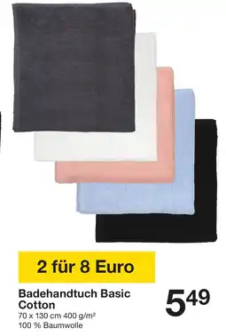 Zeeman Badehandtuch Basic Cotton Angebot