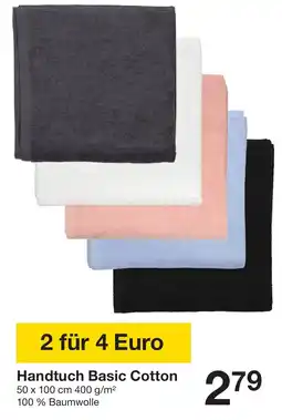Zeeman Handtuch Basic Cotton Angebot