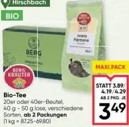 Maximarkt Bio-Tee Angebot