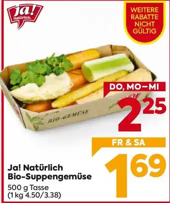 Billa Ja! natürlich bio suppengemüse Angebot