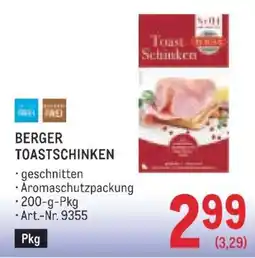 Metro Berger Toastschinken Angebot