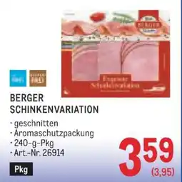 Metro BERGER SCHINKENVARIATION Angebot