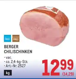 Metro BERGER CHILISCHINKEN Angebot