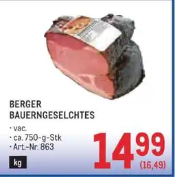 Metro Berger Bauerngeselchtes Angebot