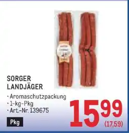 Metro SORGER LANDJÄGER Angebot