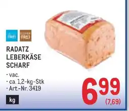 Metro RADATZ LEBERKÄSE SCHARF Angebot