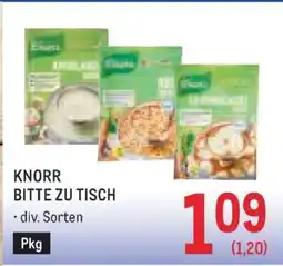 Metro KNORR BITTE ZU TISCH Angebot