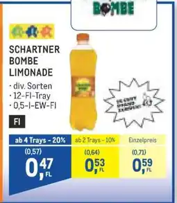 Metro Schartner Bombe Limonade Angebot