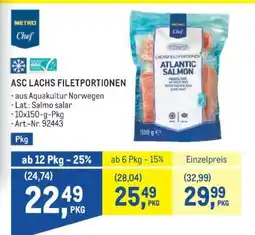 Metro ASC LACHS FILETPORTIONEN Angebot