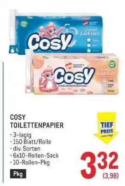 Metro Cosy Toilettenpapier Angebot