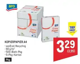 Metro Kopierpapier A4 Angebot