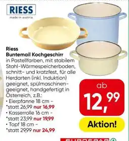 Eurospar Riess Buntemail Kochgeschirr Angebot