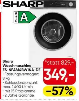 Eurospar Sharp Waschmaschine ES-NFA814BW1NA-DE Angebot