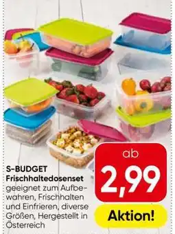 Eurospar S-BUDGET Frischhaltedosenset Angebot