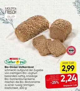 Eurospar Bio-Dinkel-Vollkornbrot Angebot