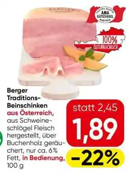 Eurospar Berger Traditions-Beinschinken Angebot