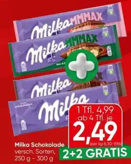 Eurospar MILKA SCHOKOLADE Angebot