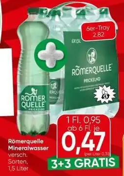 Eurospar Roemerquelle Mineralwasser Angebot