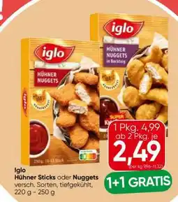Eurospar Iglo Hühner Sticks oder Nuggets Angebot