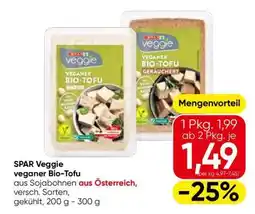 Eurospar SPAR Veggie veganer Bio-Tofu Angebot