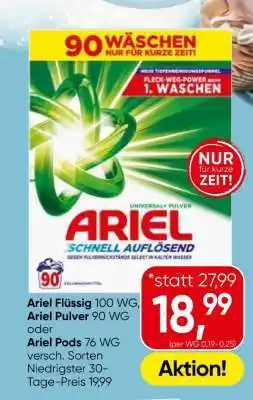 Eurospar Ariel Pulver Angebot