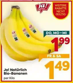 Billa Ja! Natürlich Bio-Bananen Angebot