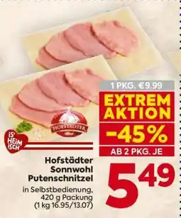 Billa Hofstädter Sonnwohl Putenschnitzel Angebot
