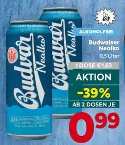 Billa Budweiser Nealko Angebot
