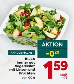 Billa BILLA immer gut Vogerlsalat mit Linsen und Früchten Angebot