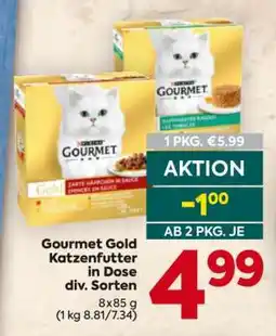 Billa Gourmet Gold Katzenfutter in Dose div. Sorten Angebot