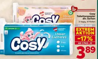 Cosy Toilettenpapier div. Sorten