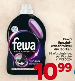 Billa Fewa Spezialwaschmittel div. Sorten Angebot