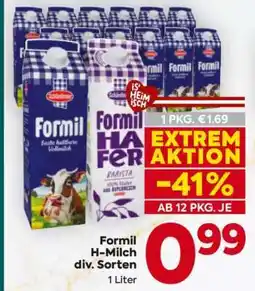 Billa Formil H-Milch div. Sorten Angebot