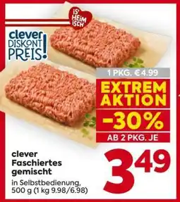 Billa clever Faschiertes gemischt Angebot
