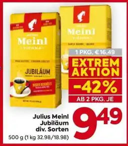 Billa Julius Meinl Jubiläum div. Sorten Angebot