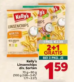 Billa Kelly’s Linsenchips div. Sorten Angebot