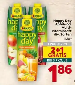 Billa Happy Day Apfel- od. Multivitaminsaft div. Sorten Angebot