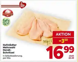 Billa Hofstädter Mehrwohl Hendl-Schnitzel Angebot