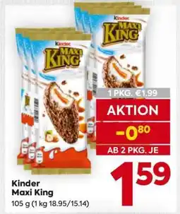 Billa Kinder Maxi King Angebot