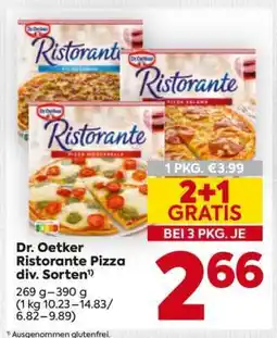Billa Dr. Oetker Ristorante Pizza div. Sorten Angebot