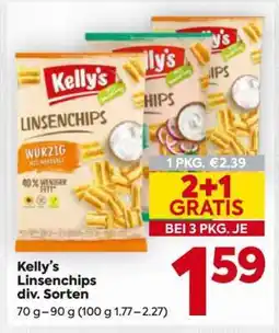 Billa Kelly’s Linsenchips div. Sorten Angebot