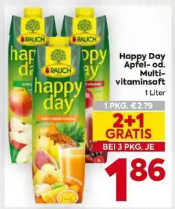 Billa Happy Day Apfel- od. Multivitaminsaft Angebot