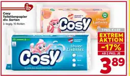 Billa Cosy Toilettenpapier div. Sorten Angebot