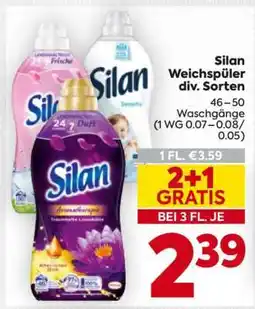 Billa Silan Weichspüler div. Sorten Angebot
