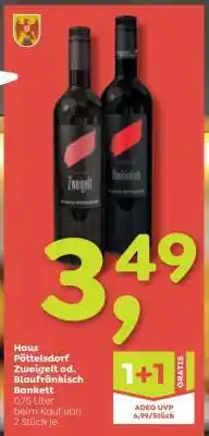 ADEG Haus Pöttelsdorf Zweigelt od. Blaufränkisch Bankett Angebot