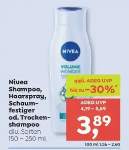 ADEG Nivea Shampoo, Haarspray, Schaumfestiger od. Trockenshampoo Angebot